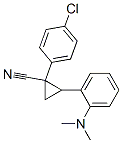 1-(4-Chlorophenyl)-2-[(dimethylamino)phenyl]cyclopropanecarbonitrile 结构式