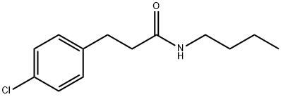N-Butyl-4-chlorobenzenepropanamide 结构式