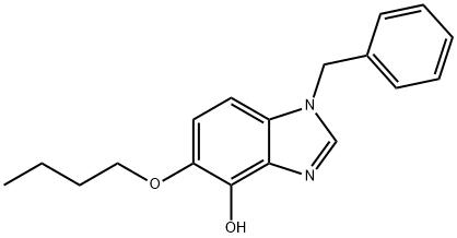 5-Butoxy-1-(phenylmethyl)-1H-benzimidazol-4-ol 结构式