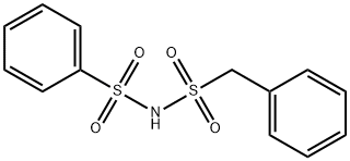 N-(Phenylsulfonyl)benzenemethanesulfonamide 结构式