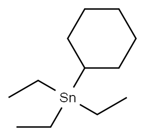 Cyclohexyltriethylstannane Structure