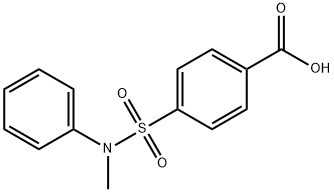 4-[甲基(苯基)氨磺酰基]苯甲酸, 54838-78-7, 结构式