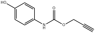 丙-2-炔-1-基 (4-羟基苯基)氨基甲酸酯, 54840-14-1, 结构式