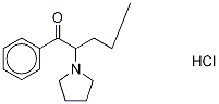 α-Pyrrolidinopentiphenone (hydrochloride) Struktur