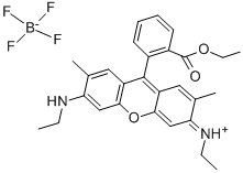 四氟硼酸罗丹明 6G, 54854-14-7, 结构式