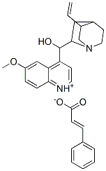 (8α,9R)-9-ヒドロキシ-6′-メトキシシンコナニウムシンナマート 化学構造式