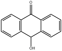 10-hydroxyanthrone Struktur