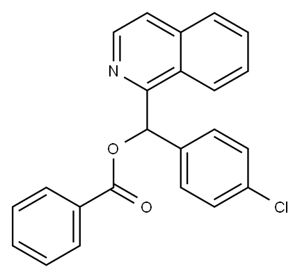 [(4-chlorophenyl)-isoquinolin-1-yl-methyl] benzoate Structure