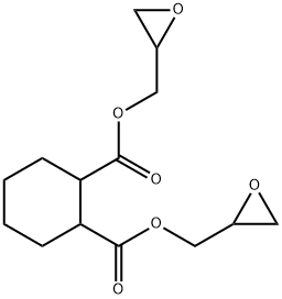 1,2-シクロヘキサンジカルボン酸ジグリシジル 化学構造式
