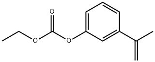 炭酸エチル3-(1-メチルエテニル)フェニル 化学構造式