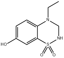 2H-1,2,4-Benzothiadiazin-7-ol,4-ethyl-3,4-dihydro-,1,1-dioxide(9CI) Structure