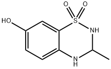 2H-1,2,4-Benzothiadiazin-7-ol, 3,4-dihydro-3-methyl-, 1,1-dioxide (9CI) Structure