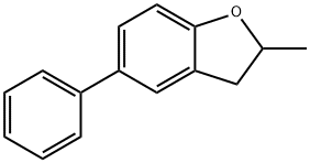 2,3-ジヒドロ-2-メチル-5-フェニルベンゾフラン 化学構造式