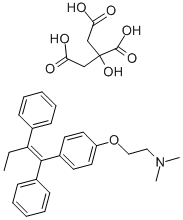 クエン酸タモキシフェン 化学構造式