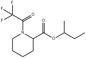 1-(Trifluoroacetyl)-2-piperidinecarboxylic acid 1-methylpropyl ester Structure
