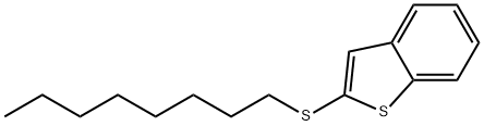 2-(オクチルチオ)ベンゾ[b]チオフェン 化学構造式