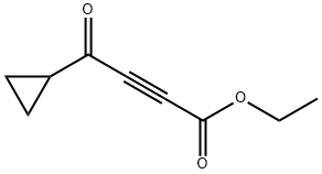 4-シクロプロピル-4-オキソ-2-ブチン酸エチル 化学構造式