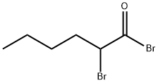 2-BROMOHEXANOYL BROMIDE Structure