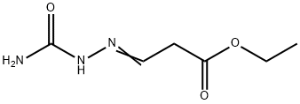 3-[2-(アミノカルボニル)ヒドラゾノ]プロピオン酸エチル 化学構造式