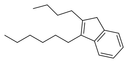 2-Butyl-3-hexyl-1H-indene Structure