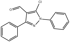 5-氯-1,3-二苯基-1H-吡唑-4-甲醛 结构式
