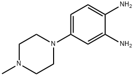 4-(4-メチルピペラジノ)-1,2-ベンゼンジアミン 化学構造式