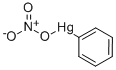 フェニル水銀(II)ニトラート 化学構造式