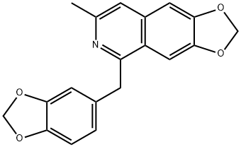 7-Methyl-5-piperonyl-1,3-dioxolo[4,5-g]isoquinoline Struktur