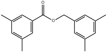 3,5-ジメチル安息香酸(3,5-ジメチルフェニル)メチル 化学構造式