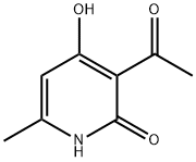 3-乙酰基-4-羟基-6-甲基吡啶-2(1H)-酮 结构式