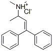 N,N,1-トリメチル-3,3-ジフェニルアリルアミン塩酸塩 化学構造式