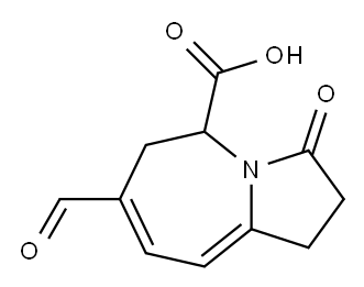 7-Formyl-2,3,5,6-tetrahydro-3-oxo-1H-pyrrolo[1,2-a]azepine-5-carboxylic acid Structure