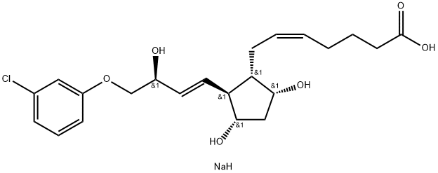 氯前列烯醇钠, 55028-72-3, 结构式