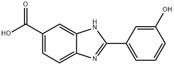 2-(3-HYDROXY-PHENYL)-3H-BENZOIMIDAZOLE-5-CARBOXYLIC ACID Structure