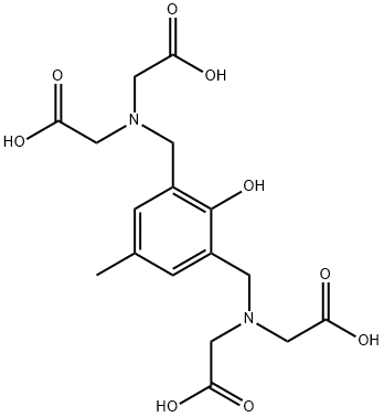 ((3-[(BIS-CARBOXYMETHYL-AMINO)-METHYL]-2-HYDROXY-5-METHYL-BENZYL)-CARBOXYMETHYL-AMINO)-ACETIC ACID Structure