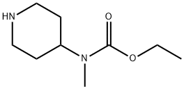 Carbamic  acid,  methyl-4-piperidinyl-,  ethyl  ester  (9CI) Structure