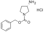 (S)-1-Cbz-3-Aminopyrrolidine hydrochloride Struktur