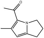 Ethanone, 1-(2,3-dihydro-6-methyl-1H-pyrrolizin-5-yl)- (9CI) Structure