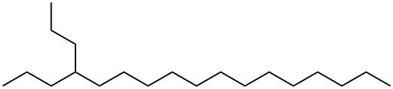 4-プロピルヘプタデカン 化学構造式