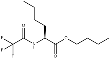 N-(トリフルオロアセチル)-L-ノルロイシンブチル 化学構造式