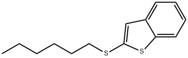 2-(ヘキシルチオ)ベンゾ[b]チオフェン 化学構造式