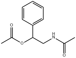 N-[2-(アセチルオキシ)-2-フェニルエチル]アセトアミド 化学構造式