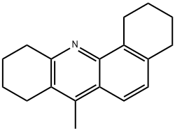 1,2,3,4,8,9,10,11-オクタヒドロ-7-メチルベンゾ[c]アクリジン 化学構造式