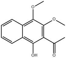 1-Hydroxy-3,4-dimethoxy-2-naphthalenyl(methyl) ketone Structure