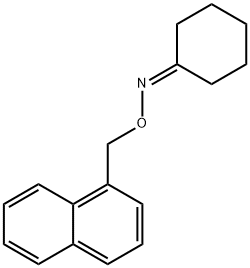 Cyclohexanone O-(1-naphtylmethyl)oxime Structure