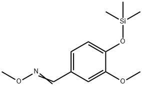 3-メトキシ-4-[(トリメチルシリル)オキシ]ベンズアルデヒドO-メチルオキシム 化学構造式