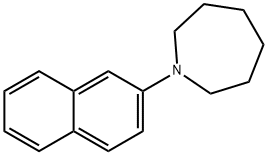 ヘキサヒドロ-1-(2-ナフチル)-1H-アゼピン 化学構造式