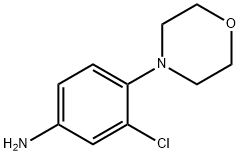 3-クロロ-4-(4-モルホリニル)ベンゼンアミン 化学構造式