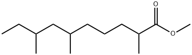 2,6,8-トリメチルデカン酸メチル 化学構造式