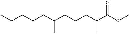 2,6-ジメチルウンデカン酸メチル 化学構造式